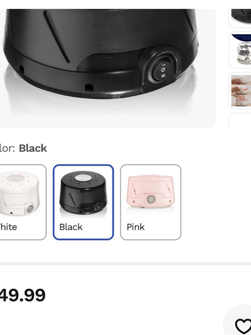 DOHM sound machine Black VR Accessory Base - Universal Headset Stand